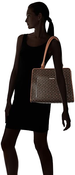 CALVIN KLEIN MARGOT TEXTURED LOGO EMBOSS TOTE