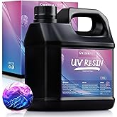 UV Resin 1000g, Upgrade Crystal Clear Hard Ultraviolet Epoxy Resin Glue, Low Odor Transparent Solar Cure Sunlight Activated Resin for Jewelry Making, DIY Craft Decoration, Mold, Casting and Coating