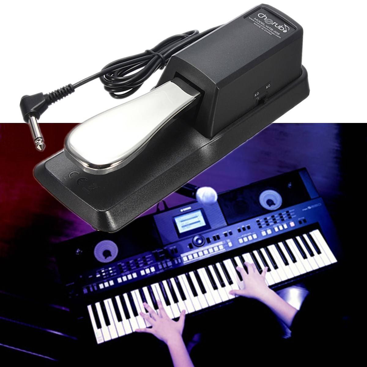 Keyboard Accessories Leshp Damper Sustain Pedal Universal Foot Pedal Behringer 6 Feet Cable With 1 4 Inch Plug For Yamaha Piano Casio Keyboard Sustain Ped Yamaha Casio Roland Korg Moog Sustain Pedal For