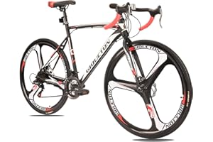 EUROBIKE Road Bike,21 Speed Bicycle with Disc Brake,700C Wheels Road Bikes for Men or Women,49cm/54cm Frame for Adult Cycling Bicycle