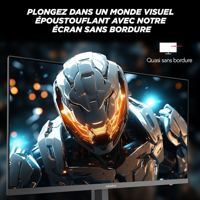 Ecran PC Gamer 24 Pouces, 170Hz FHD Adaptive Sync HDMI 1.4 VESA