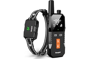 HAWPET Dog Shock Collar with Remote Control - 3500FT Training Collar with 4 Training Modes, Rechargeable Waterproof E-Collars for Large Medium Small Dogs