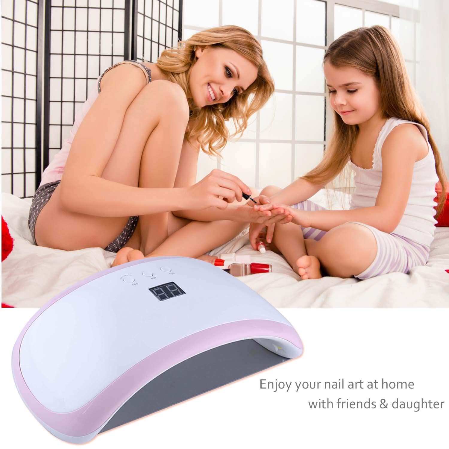 Nageltrockner, Beautlife LED Lampe 36W LED + UV Lampe für Gelnägel Tragbarer Nagellampe LCD Display mit Intelligenter Lampenfunktion 30/60/90s Timer