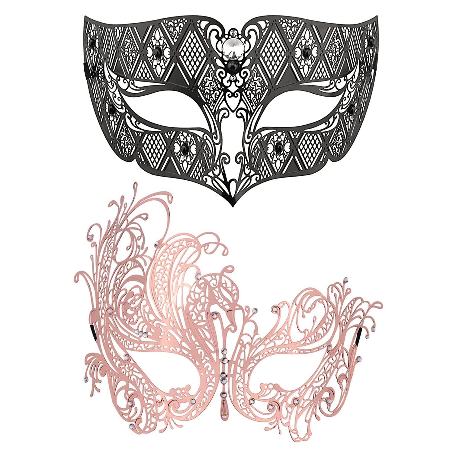 Coddsmz 2 Pack Set Masks Masquerade Ball Halloween