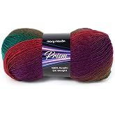 Mary Maxim Prism Yarn, Acrylic Multicolor DK Yarn 290 Yards, Autumn Mist | Ombre Yarn, 3 Weight, Machine Wash, For Knitting and Crochet, Create Baby Items, Blankets, Afghans, Clothing Variegated Yarn