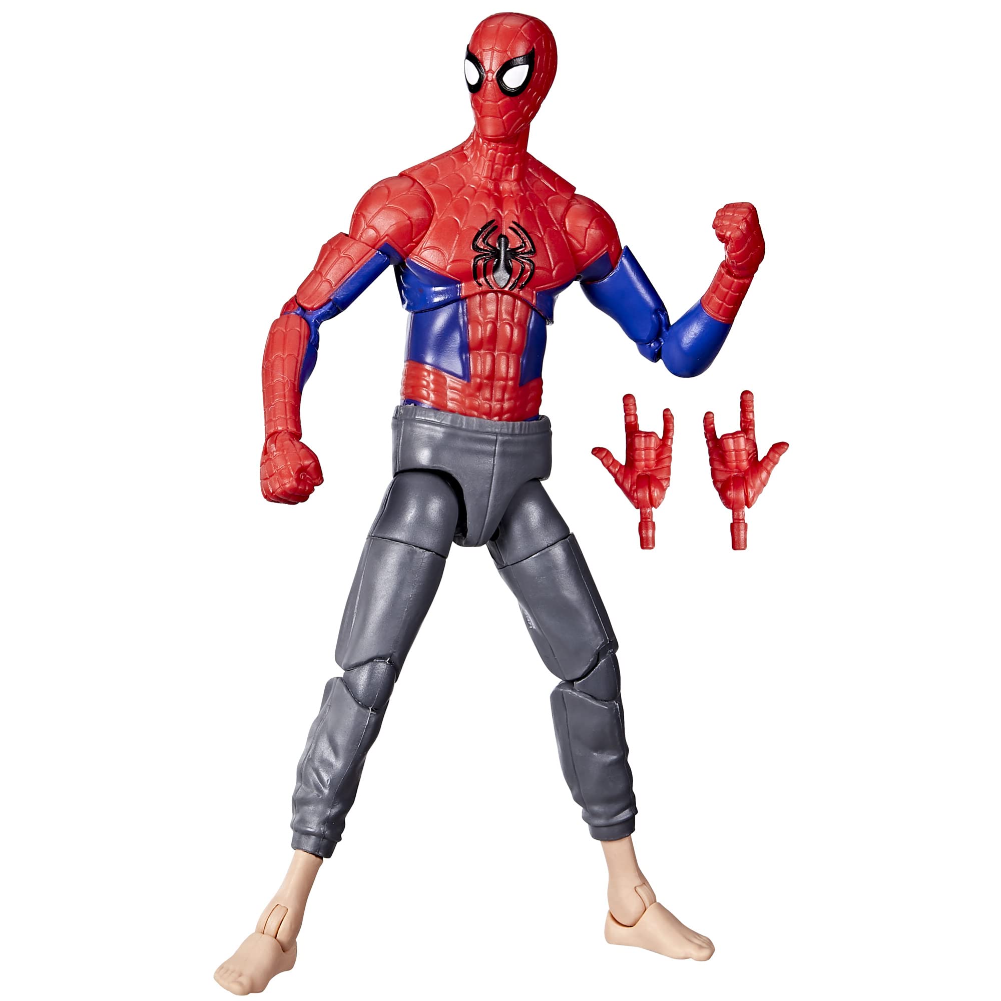 Marvel Legends Series Spider-Man: Across the Spider-Verse (Part One) Peter B Parker 15-cm Action Figure, 2 Accessories