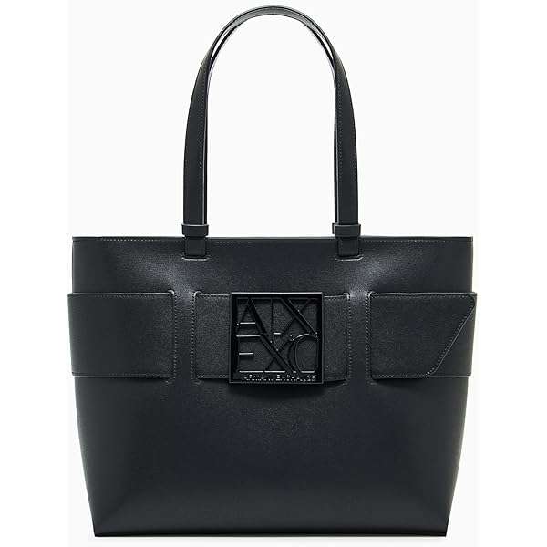 Amazon.com: Armani Exchange Women's Buckle Front Medium Structured