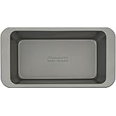 KitchenAid Nonstick Swiss Engineered Aluminized Steel Loaf Pan, Dishwasher Safe, 9 x 5 Inch, Contour Silver