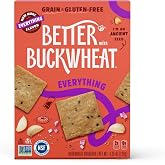 Better with Buckwheat Everything Crackers, 4.25 Oz (Pack of 1) | Gluten Free, Grain Free, Non-GMO, Great for Cheese Boards, Charcuterie, Dips &amp; Everyday Snacking, Healthy Snack