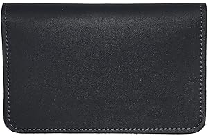 123 Cheap Checks Navy Blue Leather Top Stub Checkbook Cover