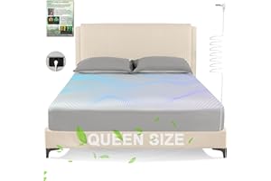 ONEAMG Grounding Sheets Queen Size, Earth Grounded Fitted Bed Sheet with 10% Pure Silver Fiber + 90% Organic Cotton, for Improved Sleep & Wellness (Gray, Queen - 80"x60"x15")