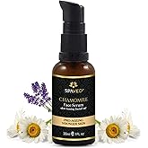 Spaved Chamomile Face Oil 1 fl oz - Calming & Nourishing Night Facial Oil with Rosehip, Lavender & Vitamin E for Dry, Sensitive & Mature Skin - Vegan, Clean Skincare for Hydration & Glow