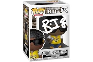 HOFSM.COM HALL OF FAME SPORTS MEMORABILIA The Notorious B.I.G. BIG Jamal Woolard #78 With Jersey Biggie Smalls Facsimile Signed Reprint Laser Autographed Funko POP! Rocks Figurine with Protector Case