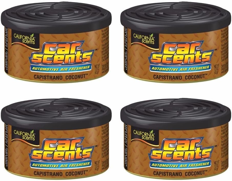 California Scents CCS-416TR Coconut Car Air Freshener, Set of 4, Long Lasting Fruity Fragrance, Environmentally Friendly - Image 4