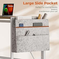 SOROGRA Folding Desk with Storage Pocket for Small