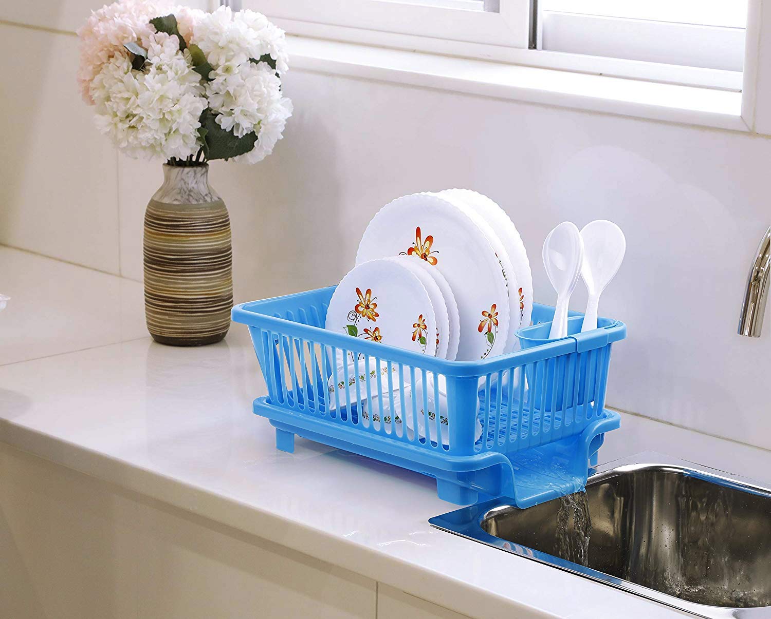 Buy Primelife 3 in 1 Small Durable Plastic Kitchen Sink Dish Rack