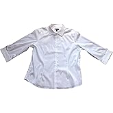 Kirkland Signature Women 3/4 Sleeve Shirt/Blouse XX-Large White