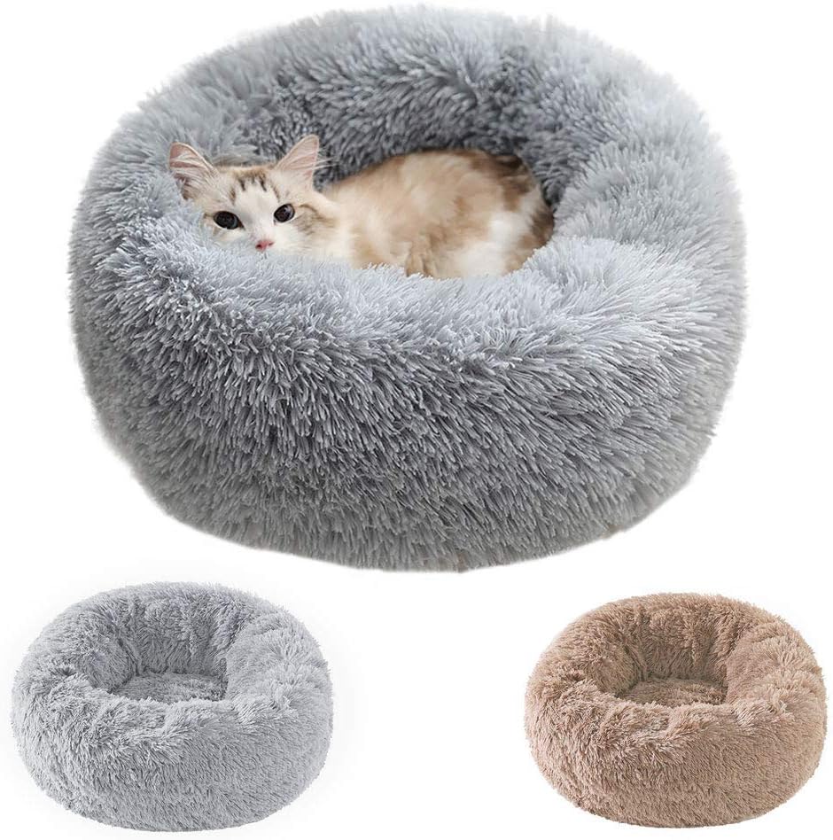 Cat Beds for Indoor Cats, Donut Cuddler 