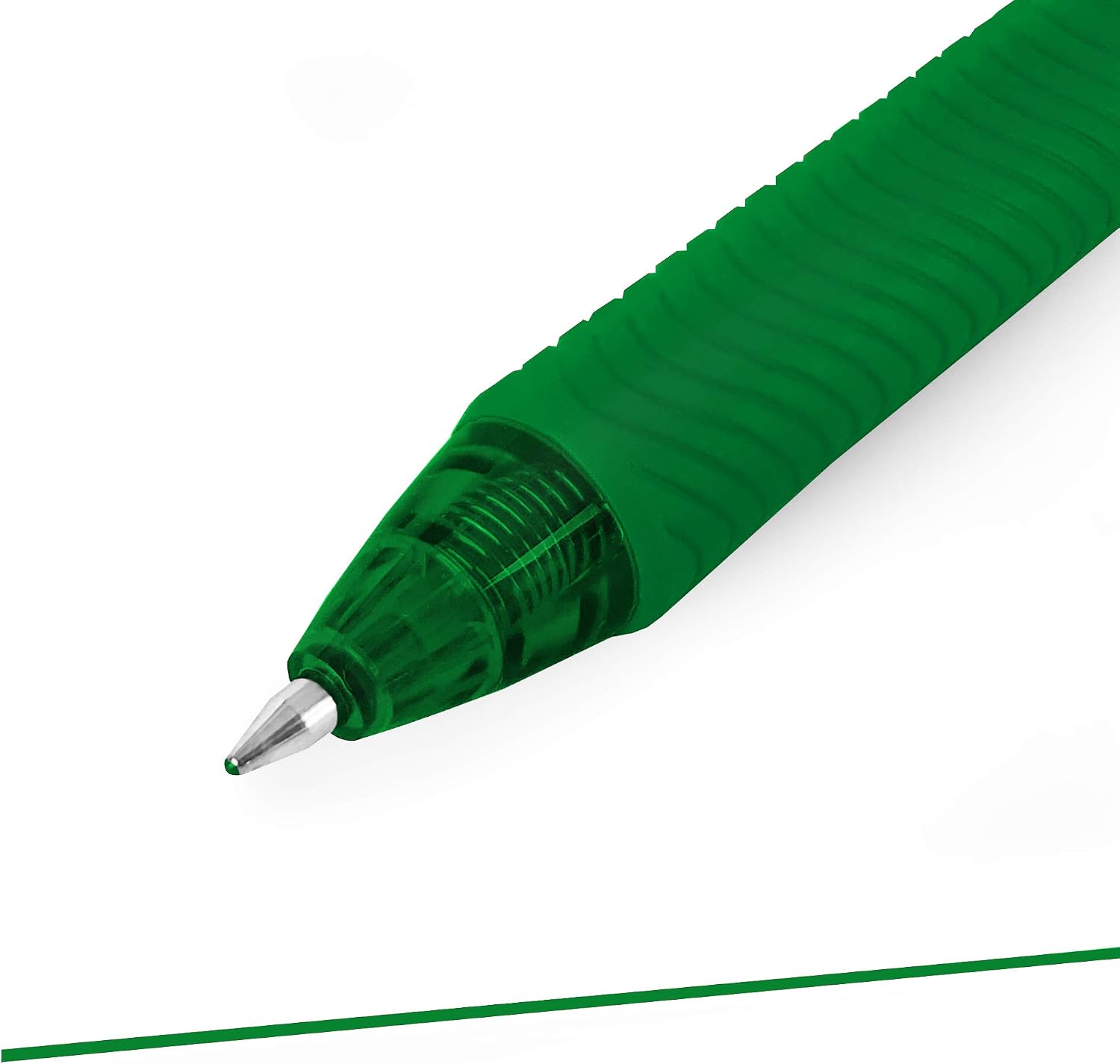 Pentel Energel X BL107 Retractable Gel Rollerball Pens - 0.7mm - Green Ink - Pack of 12, 1 count (Pack of 12) - Image 4