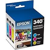 EPSON 340 Claria Photo HD Ink Standard Capacity 3 Colour Cartridge Combo Pack (T340923-S) Works with Expression Photo XP-8800