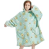 Fiosnow Avocado Blanket Hoodies for Kids 6-13YR Oversize Wearable Blanket Hoodies for Boys Girls Teens