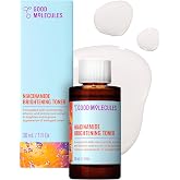 Good Molecules Niacinamide Brightening Toner, Travel Size, 1 fl oz | Brightens and evens the look of skin tone, refines texture, and minimizes the look of pores.