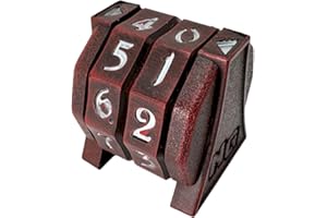NERD GEAR LifeTrax - MTG Life Counter - Essential MTG Accessories for Magic The Gathering Commander Players - Durable, Sleek, and Professionally Made for TCG, DND, RPGs, and MTG (Chaos Red)