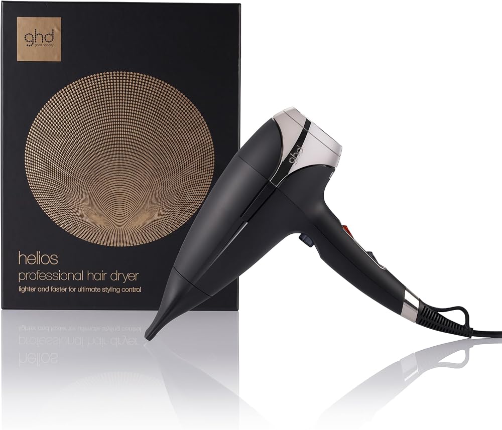 ghd Helios Professional Hair Dryer UK Plug Lightweight Fast Styling 2200W