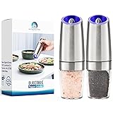 Gravity Electric Salt and Pepper Grinder Set of