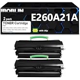 E260A21A E260 Black Toner Cartridges High Yield Replacement for Lexmark E260A21A Toner for E260 E260d E260dn E260dt E260dtn E360 E360d E360dt E460 E460d E460dn E460dtn E460dw E462 E462dtn Printers