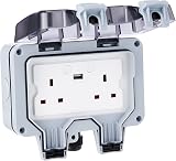 EnerJ Smart Outdoor 13A IP55 2 Gang Socket with USB WiFi Control view 6