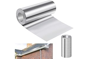 succulentlovers 8'' x 50' Aluminum Flashing Roll - Roof Flashing, 0.2mm Thickness Aluminum Roof Panels, Metal Roof Flashing for Sealing Windows Doors, Shed Weatherproofing Areas
