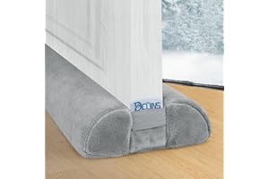DCUINS Door Draft Stopper, 36 Inch Under Draft Guard Noise Blocker, Seal Bottom of Doors 30'' to 36'' Gap Filler up to 1.7'' Front Door Sweep, Machine Washable, Gray
