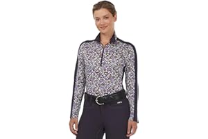 Kerrits Women's Breeze Ice Fil Long Sleeve Horse Riding Shirt – Light, Cooling Equestrian Summer Top, UPF 30 Sun Protection
