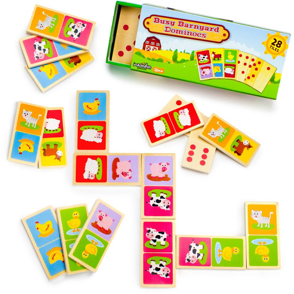 Which Is The Best Childrens Fruit Domino Game Play With Wooden Box Learning Toy Set