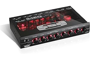 Sound Storm Laboratories S4EQ 4 Band Pre-Amp Car Audio Stereo Equalizer - Gold-Plated Front/Rear and Subwoofer Outputs