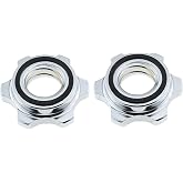 E-outstanding Barbells Hex Nut 2PCS 1nch/25mm Spin Lock Collar Screws Dumbbell Spinlock Collars
