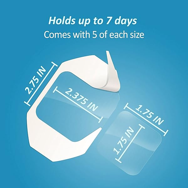 NEXCARE TEGADERM TRANSPARENT DRESSING, CLEAR FILM LETS YOU SEE WOUNDS HEAL, WATERPROOF DRESSING HOLDS FAST FOR 7 DAYS – 10 DRESSINGS