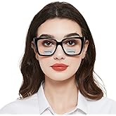 WEMOOTANTS Bifocal Reading Glasses for Women Men Square Bifocals Blue Light Blocking Readers 1.0 1.25 1.5 1.75 2.0 to 3.0 3.5