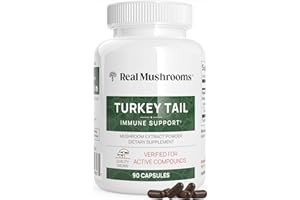 Real Mushrooms Turkey Tail Capsules – Organic Mushroom Extract for Wellness & Daily Rhythm – Vegan, Non-GMO, No Fillers Turkey Tail Extract – 90 Count Mushroom Supplement