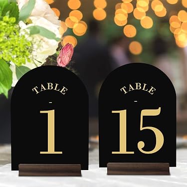 Lot De 6 Supports De Numéro De Table En Métal Argenté – Hauteur 20 Cm – Porte-Cartes, Photos, Menus – Idéal Mariage, Réception, Restaurant - 10
