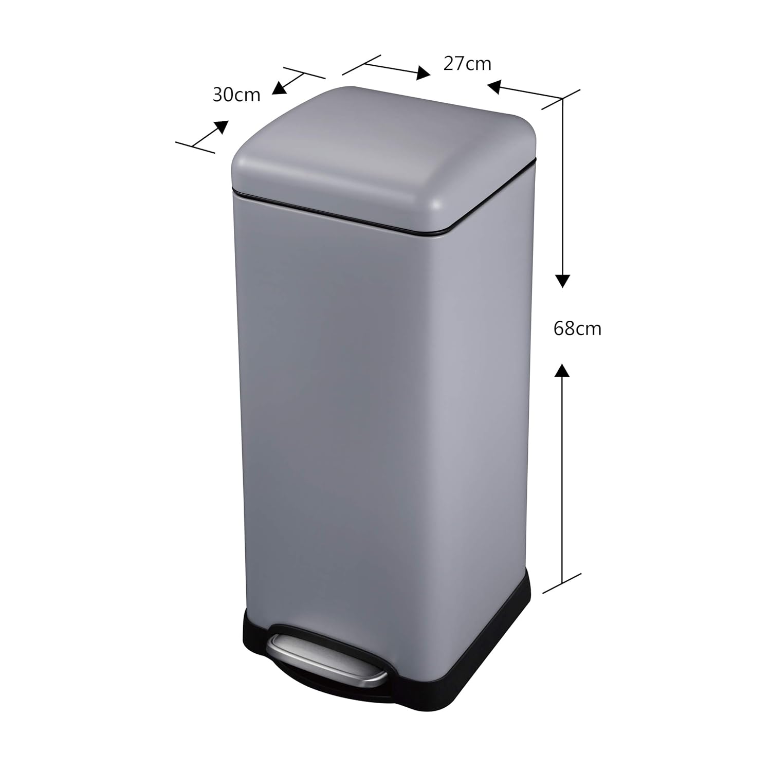 Mari Home Contenedor De Reciclaje Cubo Basura 30L Con Tapa Domo Para