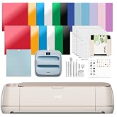 Cricut Maker 4 - Smart Cutting Machine (Seashell) | Engagement Plus Bundle | Includes EasyPress 3 Heat Press (9x9) + Mat, Tote Bag, Material Samplers, Machine Mat, Pens, Tools, &amp; 30 digital images