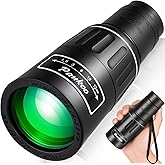 Pankoo 16X52 High Powered Monocular Telescope for Adults - Power Prism, Compact HD Scope, Perfect for Gifts, Hiking, Concert, Travelling & Bird Watching