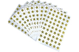 Teacher Stickers Label, 1/2 inch Star Reward Sticker for Teacher (Gold)