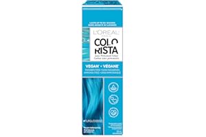 L’Oréal Paris Colorista Semi Permanent Hair Color for Bleached or Blonde Hair, 650 Turquoise, Color Depositing Hair Mask Form