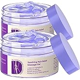 TIMLIFE 2PCS Joint Purple Gel, Purple Relief Soothing Massage Cream,Joint Activities Throughout The Body, Soothes Knees, Lumbar, Neck, Hands, and Feet