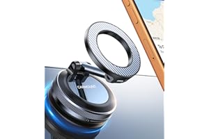 Mag-carmount for Magsafe Car Mount carmount 2.0 Magnetic Phone Mount【Flexible Mount】Vacuum Car Phone Holder Mount【Super Suction】Phone Mount for Car Truck Accessories for iPhone 17 16 15 Vehicle Mounts