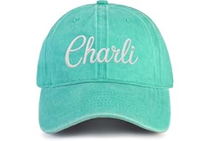 Enchvi Custom Name Toddler Baseball Cap, Personalized Boys Girls Cotton Embroidered Hat, Trucker Hat for Kids Adults