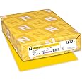 Astrobrights Color Cardstock, 65 lb Cover Weight, 8.5 x 11, Solar Yellow, 250/Pack